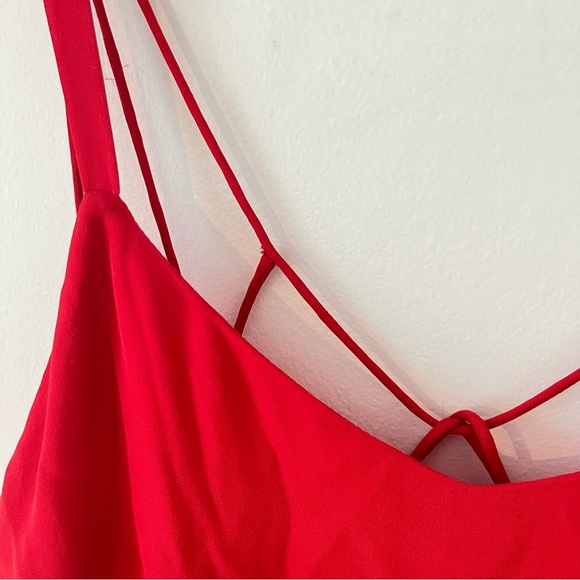 Haute Hippie Criss Cross Strapy BackThe Exit Strategy Silk Mini Dress (Y1) - Picture 4 of 15